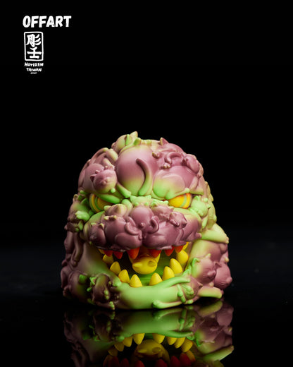PRE ORDER – OFFART X HORIREN 12CM HUNDRED CATS GUREN RED FLAME THERMO MINI BUST - PURPLE FLAME FUSION