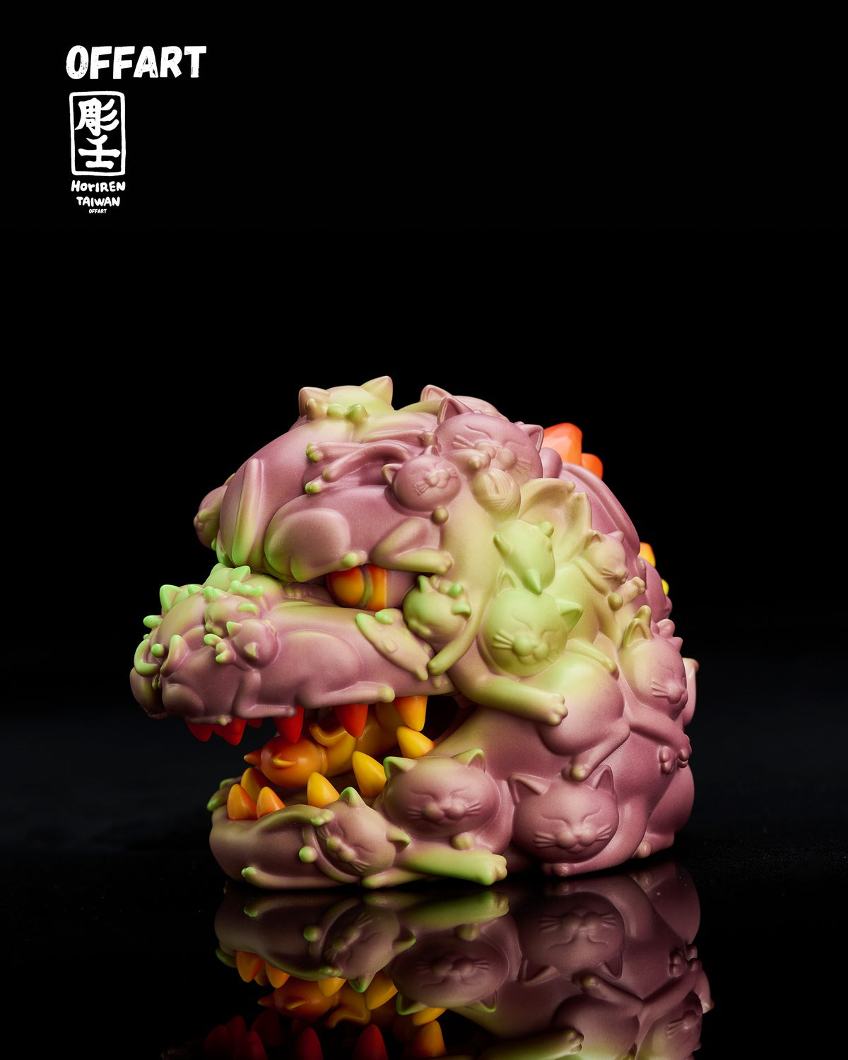 PRE ORDER – OFFART X HORIREN 12CM HUNDRED CATS GUREN RED FLAME THERMO MINI BUST - PURPLE FLAME FUSION