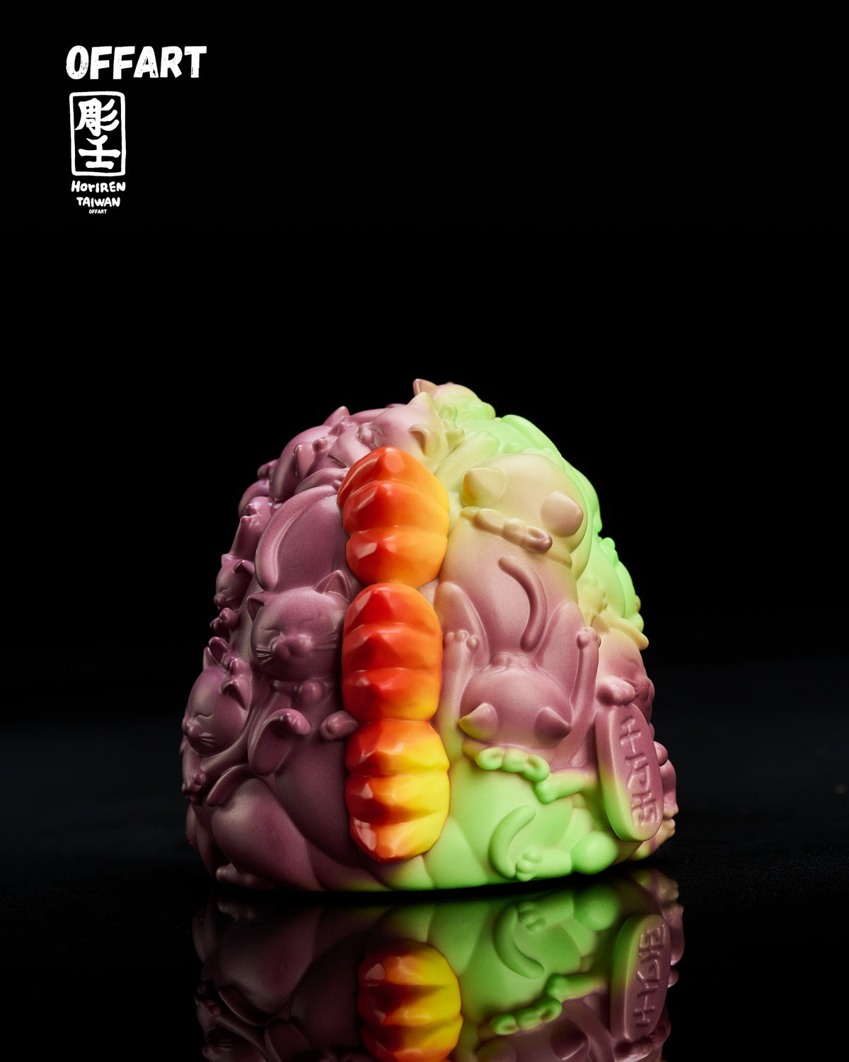 PRE ORDER – OFFART X HORIREN 12CM HUNDRED CATS GUREN RED FLAME THERMO MINI BUST - PURPLE FLAME FUSION