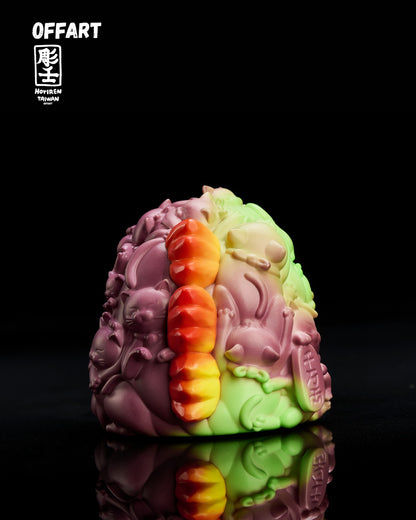 PRE ORDER – OFFART X HORIREN 12CM HUNDRED CATS GUREN RED FLAME THERMO MINI BUST - PURPLE FLAME FUSION