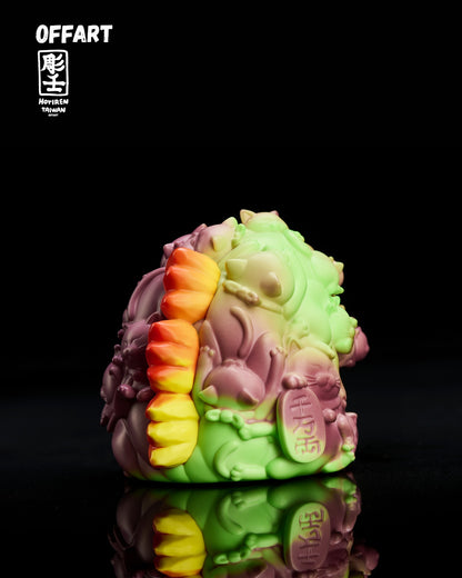PRE ORDER – OFFART X HORIREN 12CM HUNDRED CATS GUREN RED FLAME THERMO MINI BUST - PURPLE FLAME FUSION