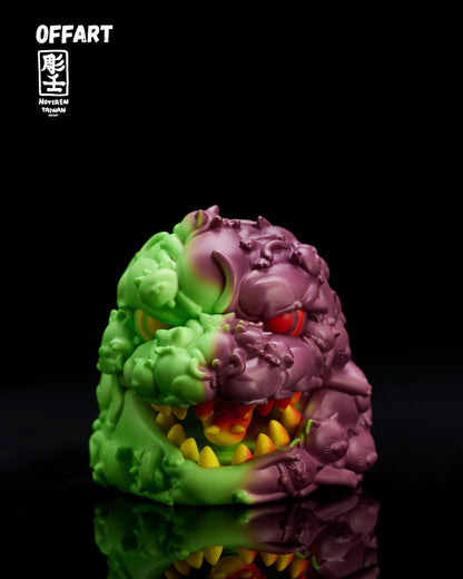 PRE ORDER – OFFART X HORIREN 12CM HUNDRED CATS GUREN RED FLAME THERMO MINI BUST - PURPLE FLAME FUSION