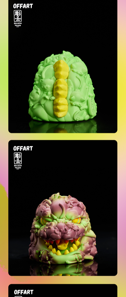 PRE ORDER – OFFART X HORIREN 12CM HUNDRED CATS GUREN RED FLAME THERMO MINI BUST - PURPLE FLAME FUSION