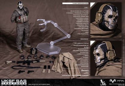 PRE ORDER – 1/12 VTSTOYS UK SAS TASK FORCE ACTION FIGURE NO.VM059