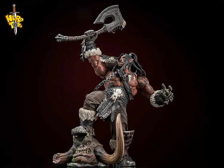 PRE ORDER – 1/10 WORLD OF WARCRAFT - TRIBAL BATTLE SONG - WAR CHIEF - GROMMASH HELLSCREAM ACTION FIGURE