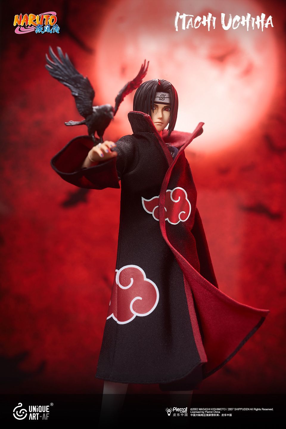PRE ORDER – UNIQUE ART 1/12 NARUTO SHIPPUDEN - UCHIHA ITACHI CLASSIC EDITION UA001A