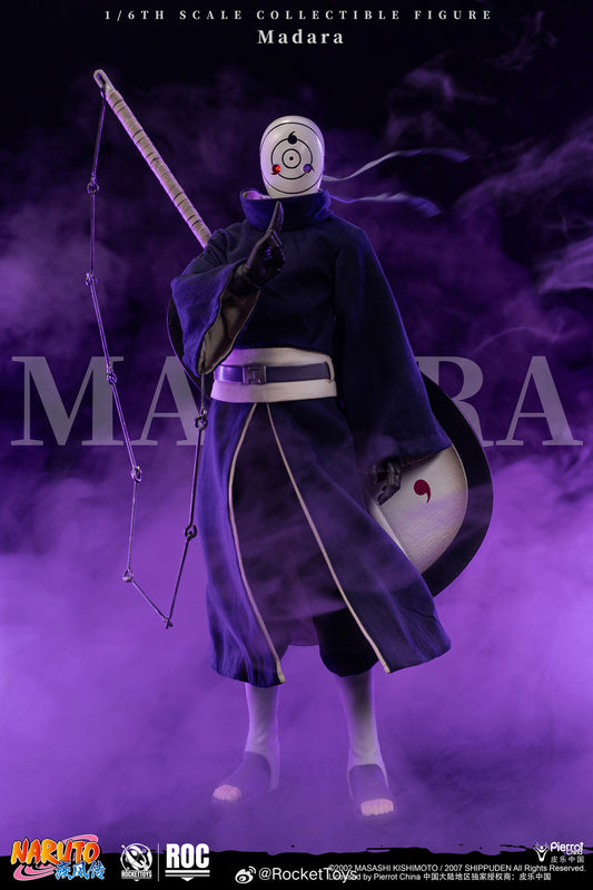 PRE ORDER – ROCKETTOYS ROC-021 1/6 NARUTO SHIPPUDEN MADARA UCHIHA (WHITE MASK)
