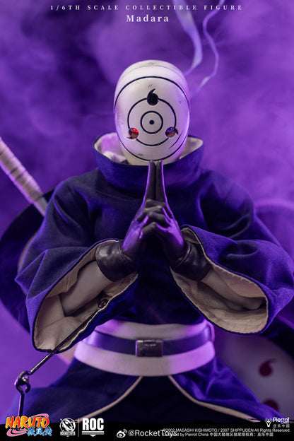 PRE ORDER – ROCKETTOYS ROC-021 1/6 NARUTO SHIPPUDEN MADARA UCHIHA (WHITE MASK)