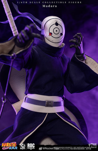 PRE ORDER – ROCKETTOYS ROC-021 1/6 NARUTO SHIPPUDEN MADARA UCHIHA (WHITE MASK)