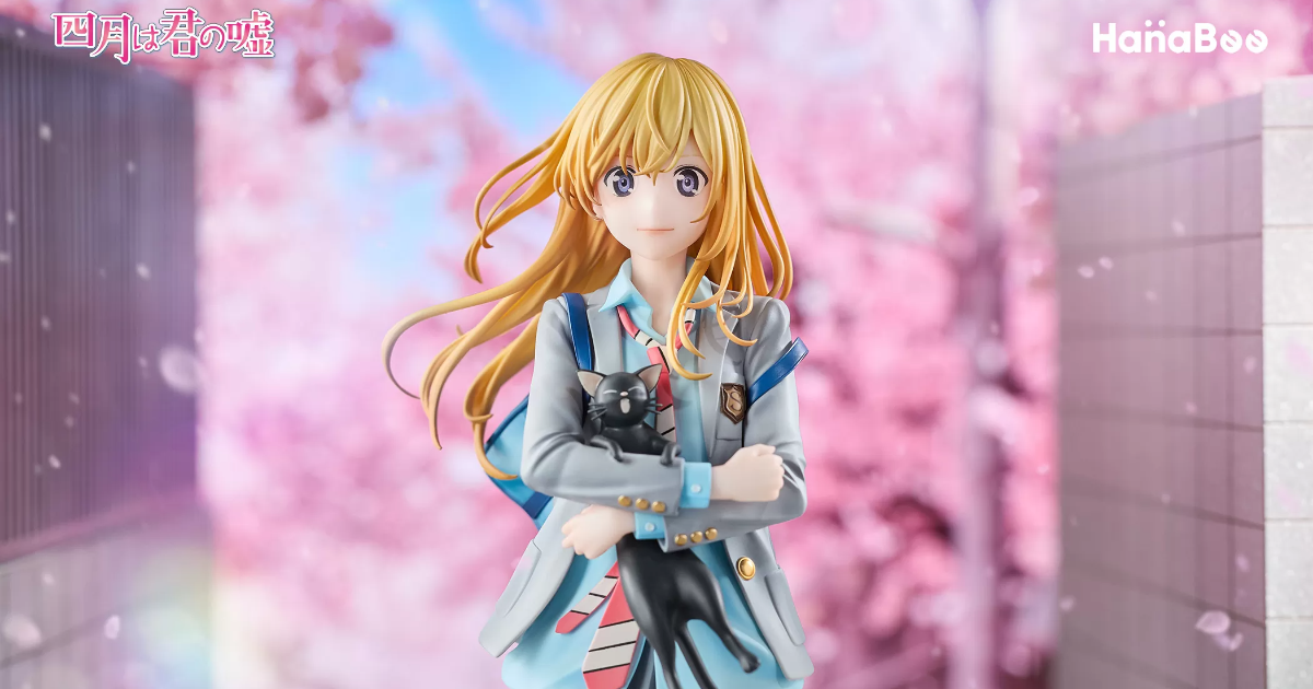 PRE ORDER – HANABEE 1/6 YOUR LIE IN APRIL - KAORI MIYAZONO + PO BONUS ART PRINT + ACRYLIC BACKDROP
