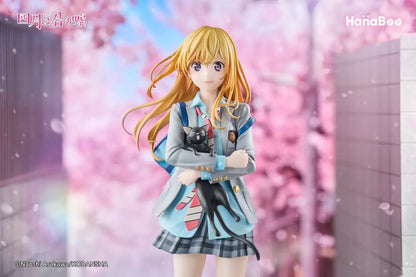 PRE ORDER – HANABEE 1/6 YOUR LIE IN APRIL - KAORI MIYAZONO + PO BONUS ART PRINT + ACRYLIC BACKDROP