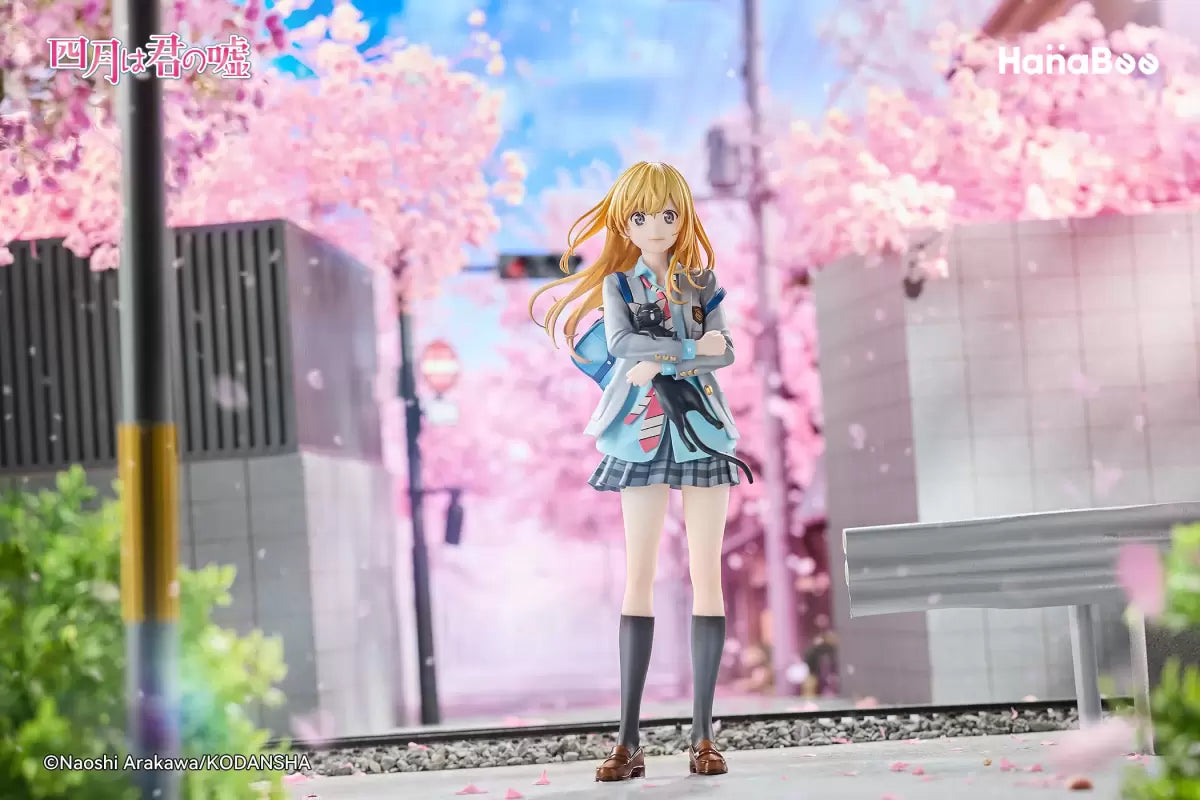 PRE ORDER – HANABEE 1/6 YOUR LIE IN APRIL - KAORI MIYAZONO + PO BONUS ART PRINT + ACRYLIC BACKDROP