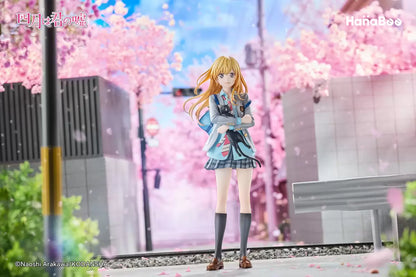 PRE ORDER – HANABEE 1/6 YOUR LIE IN APRIL - KAORI MIYAZONO + PO BONUS ART PRINT + ACRYLIC BACKDROP