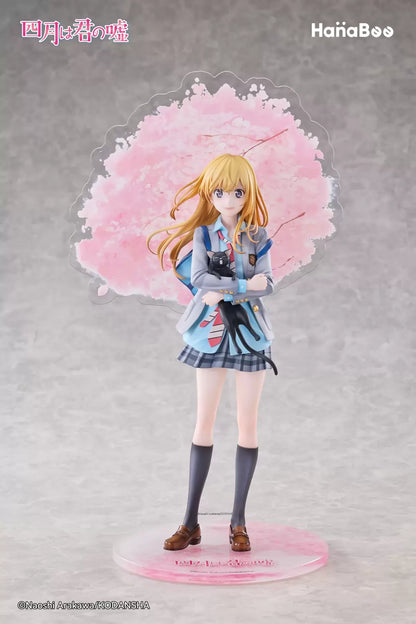 PRE ORDER – HANABEE 1/6 YOUR LIE IN APRIL - KAORI MIYAZONO + PO BONUS ART PRINT + ACRYLIC BACKDROP