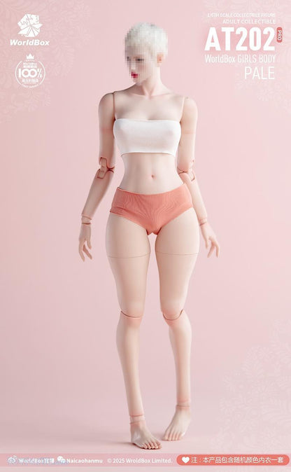 PRE ORDER – 1/6 FEMALE BODY WITH FAT LEGS UPGRADED VERSION PALE