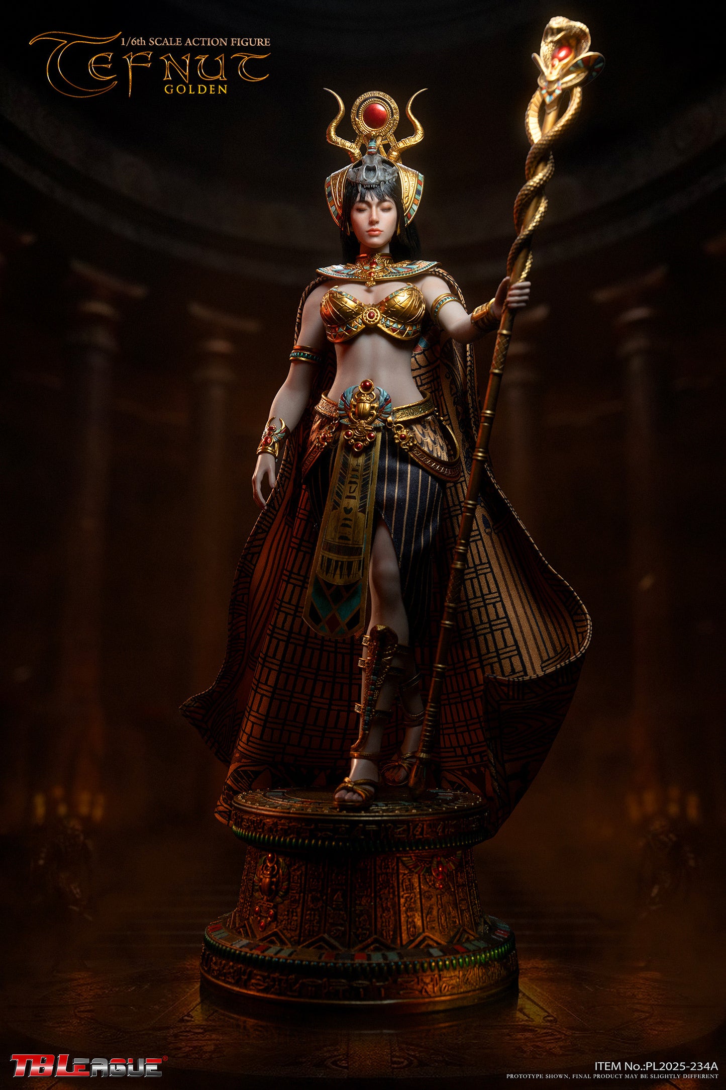 PRE ORDER – TBLEAGUE 1/6 EGYPTIAN GODS: TEFNUT (GOLDEN) PL2025-234A