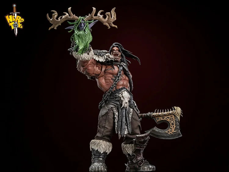 PRE ORDER – 1/10 WORLD OF WARCRAFT - TRIBAL BATTLE SONG - WAR CHIEF - GROMMASH HELLSCREAM ACTION FIGURE