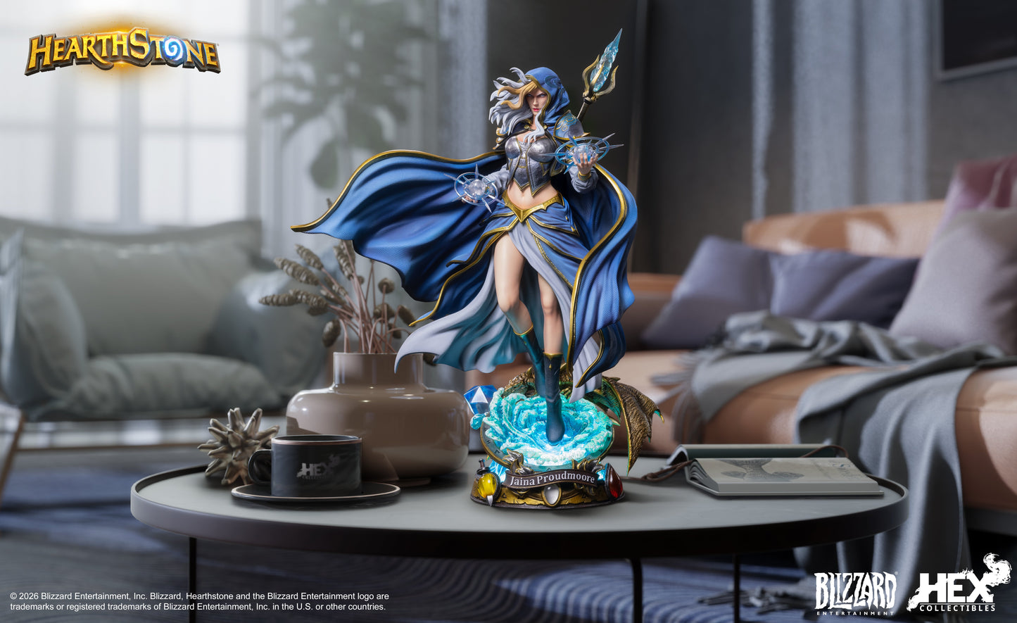 PRE ORDER – 1/6 HEX COLLECTIBLES X BLIZZARD GAMES HEARTHSTONE JAINA PROUDMOORE STATUE HEXHS13