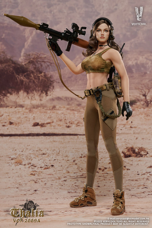 PRE ORDER – 1/6 DESERT FEMALE SOLDIER THALIA ACTION FIGURE BROWN HAIR VER