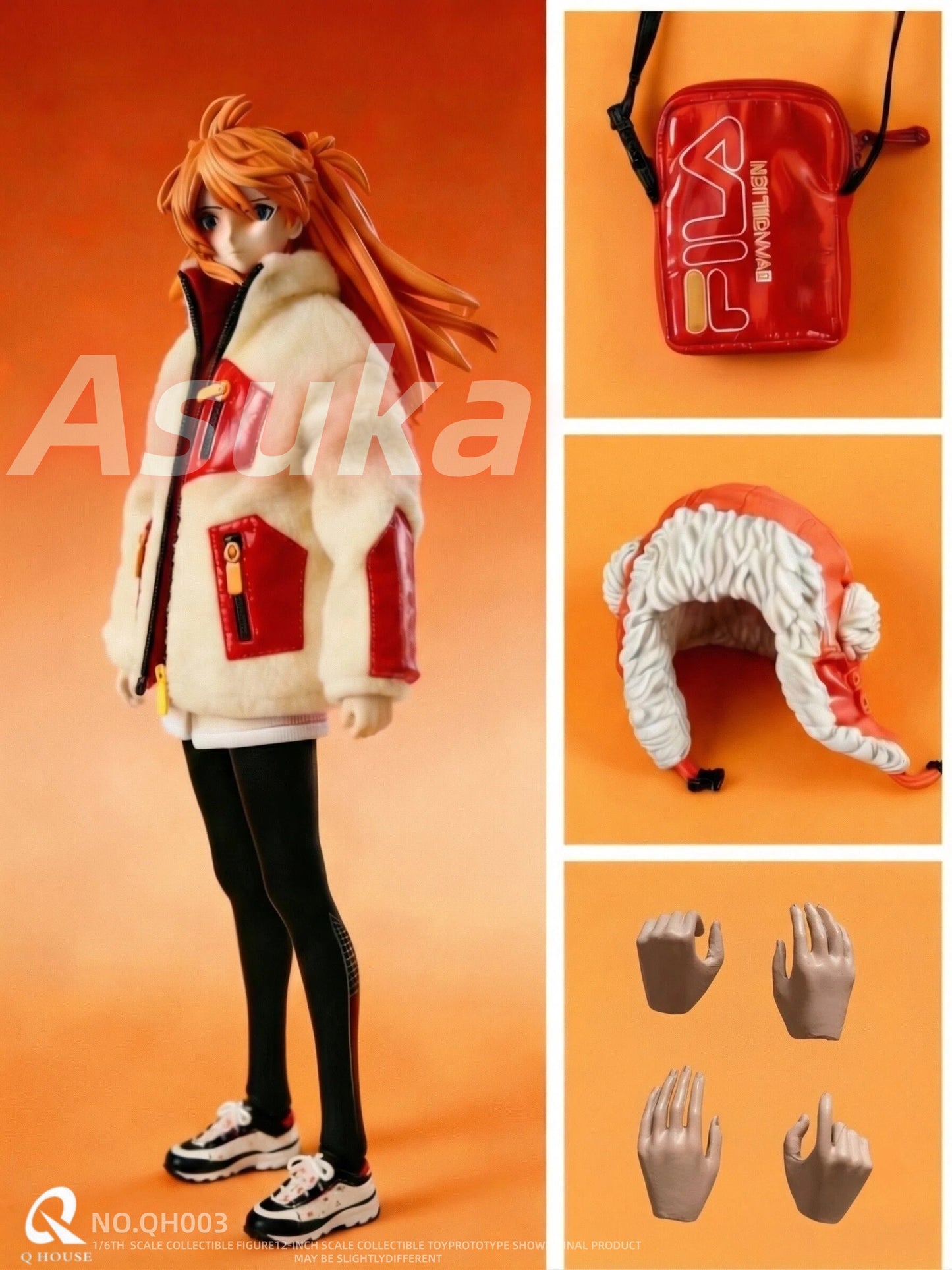 PRE ORDER – 1/6 EVANGELION ASUKA ACTION FIGURE QH003