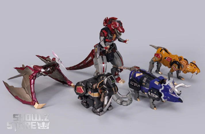 PRE ORDER – EXPLODING MODEL ZL-01 MYTHICAL BEAST COMBINED BLACK VERSION POWER RANGER MEGAZORD