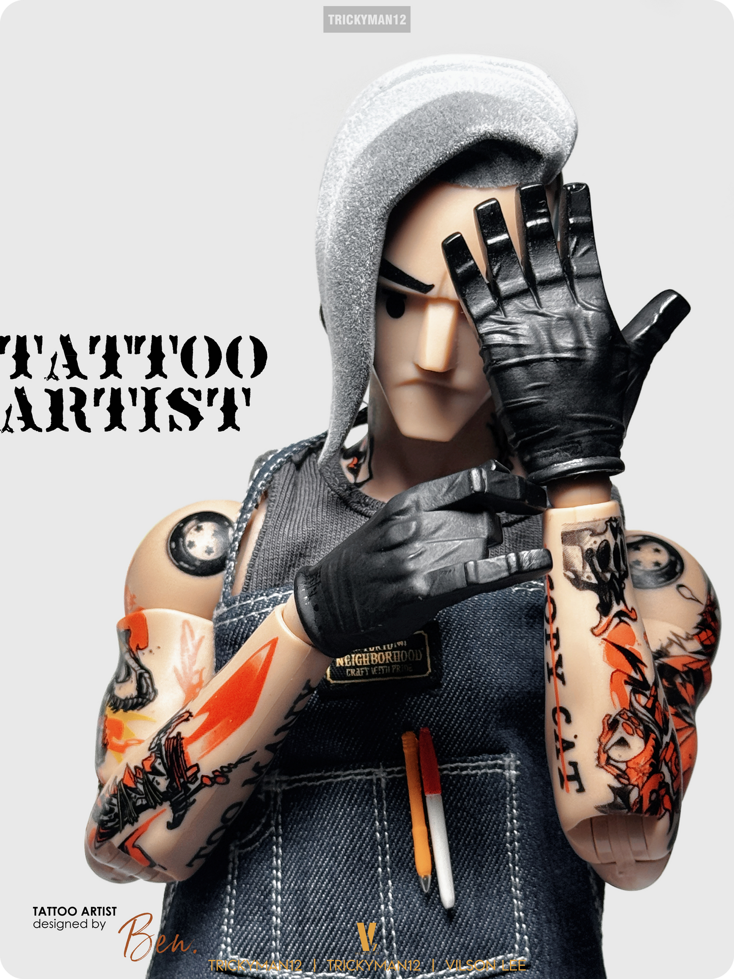 PRE ORDER – 1/6 TATTOO ARTIST 2 SPECIAL EDITION ACTION FIGURE FB-10090-B