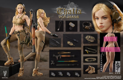 PRE ORDER – 1/6 DESERT FEMALE SOLDIER THALIA ACTION FIGURE BLONDE HAIR VER