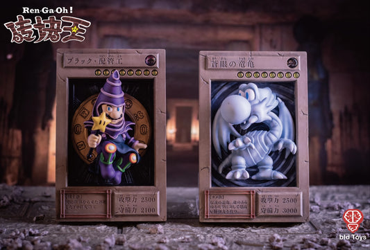 PRE ORDER – REN-GA-OH! BLACK PLUMBER & BLUE EYE DRAGON TURTLE - YU-GI-OH X SUPER MARIO (DARK MAGICIAN X SUPER MARIO & BLUE EYES WHITE DRAGON X YOSHI)