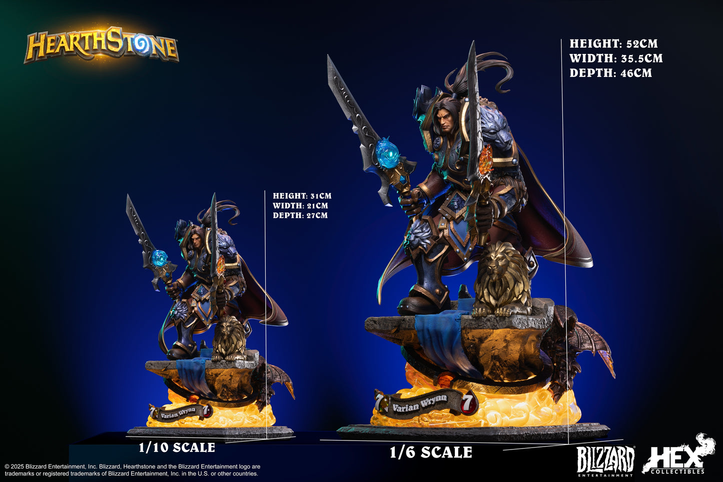 PRE ORDER – 1/10 HEARTHSTONE VARIAN WRYNN STATUE HEXHS18