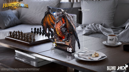 PRE ORDER – HEX COLLECTIBLES X BLIZZARD HEARTHSTONE DEATHWING CARD ART STATUE HEXFRAME05