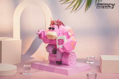 PRE ORDER – CHAOYEH WILD ART 16CM DIVINE HORSE WEALTH PINK CY004