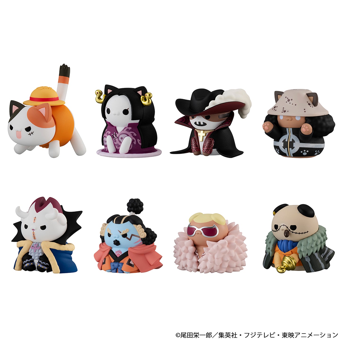 PRE ORDER – MEGA CAT PROJECT ONE PIECE NYAN PIECE NYAN! LUFFY & THE SEVEN WARLORDS OF THE SEA (REPEAT) (BOX OF 8)