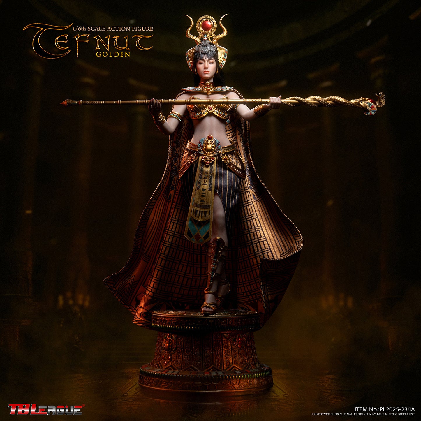 PRE ORDER – TBLEAGUE 1/6 EGYPTIAN GODS: TEFNUT (GOLDEN) PL2025-234A