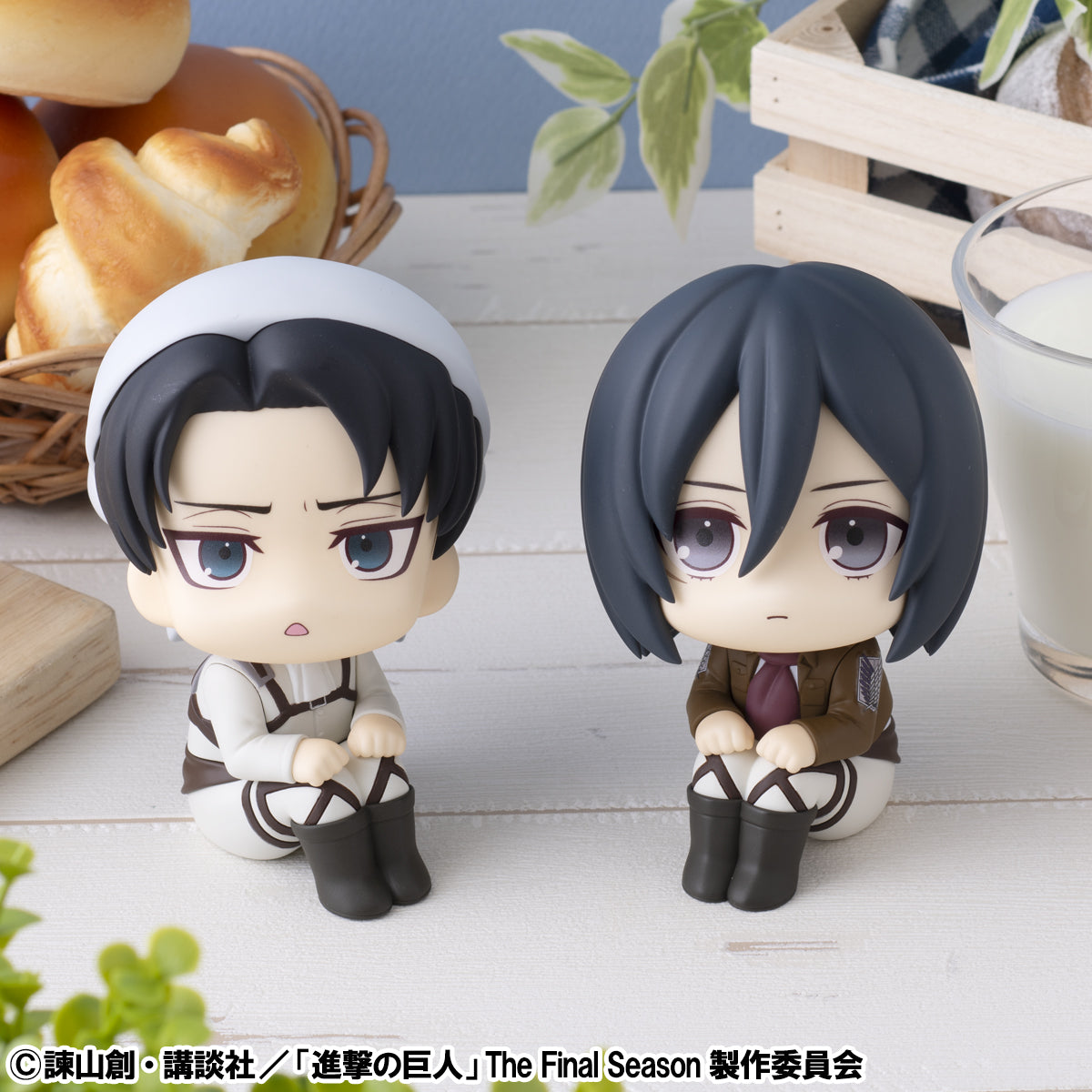 BACK ORDER – LOOKUP ATTACK ON TITAN - LEVI CLEANING UP VER. &  MIKASA ACKERMAN SET [WITH GIFT]