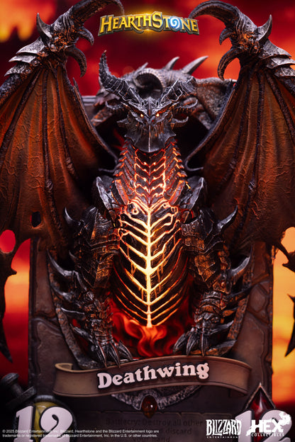 PRE ORDER – HEX COLLECTIBLES X BLIZZARD HEARTHSTONE DEATHWING CARD ART STATUE HEXFRAME05