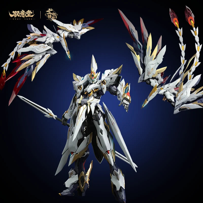 PRE ORDER – 1/100 SCALE EMP-02 + MC-02 PHONEIXE SET - HAO LING WHITE EMPEROR PHOENIX DEVINE ARMOR MODEL KIT