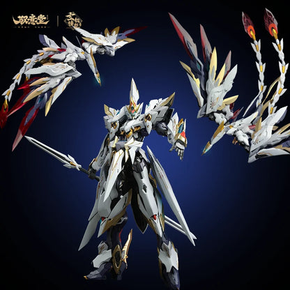 PRE ORDER – 1/100 SCALE EMP-02 + MC-02 PHONEIXE SET - HAO LING WHITE EMPEROR PHOENIX DEVINE ARMOR MODEL KIT