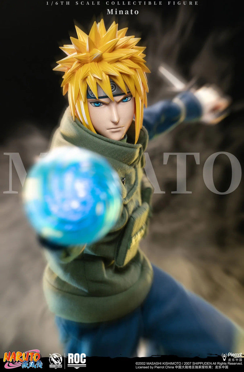 PRE ORDER – ROCKETTOYS ROC-016 1/6 OFFICIALLY LICENSED CHINESE VERSION: NARUTO SHIPPUDEN - MINATO NAMIKAZE [YELLOW FLASH VER.]