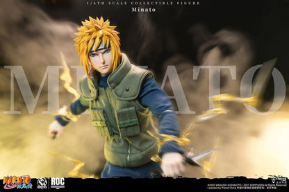PRE ORDER – ROCKETTOYS ROC-016 1/6 OFFICIALLY LICENSED CHINESE VERSION: NARUTO SHIPPUDEN - MINATO NAMIKAZE [YELLOW FLASH VER.]