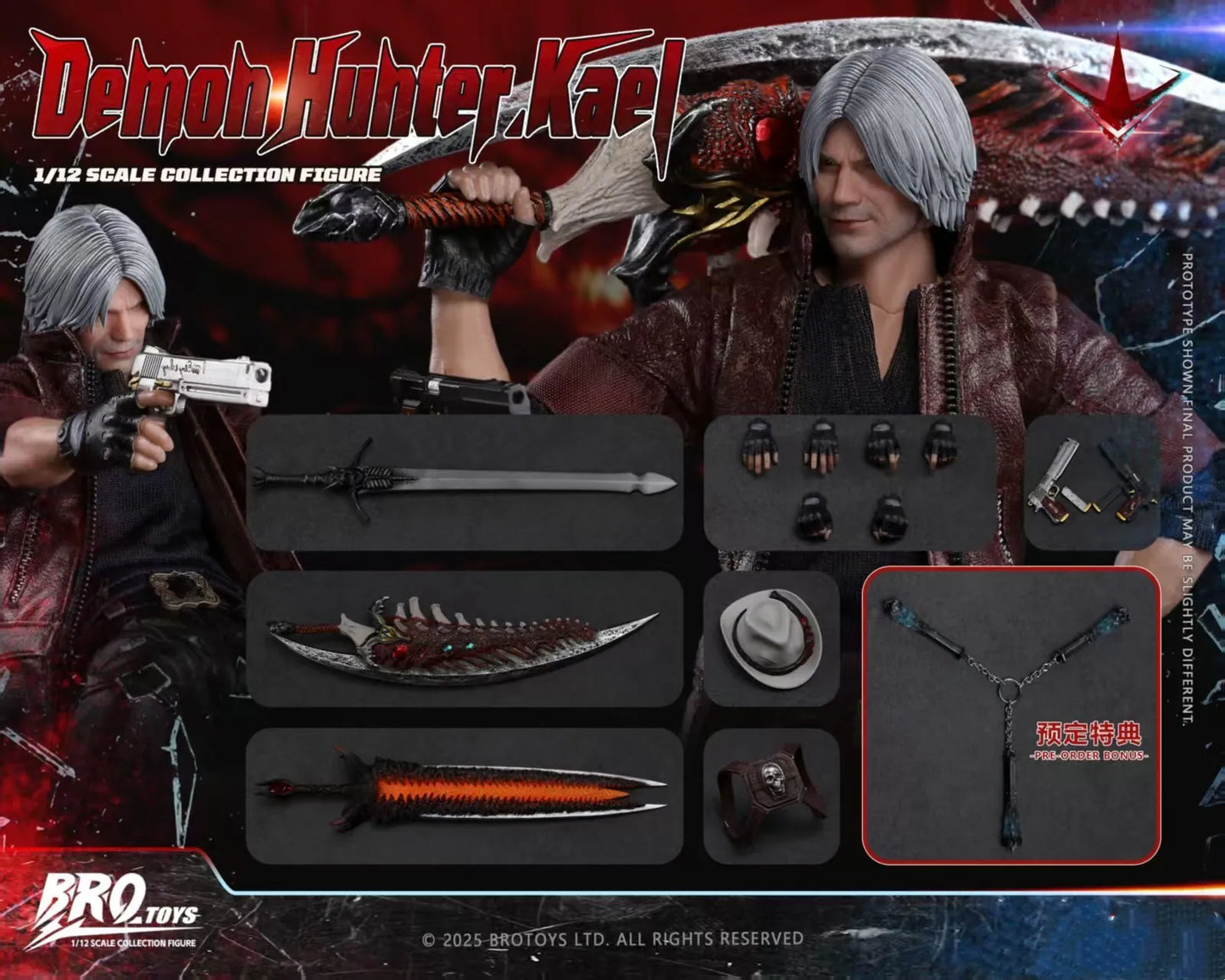 PRE ORDER – 1/12 BROTOYS LR014 DEMON HUNTER KAEL
