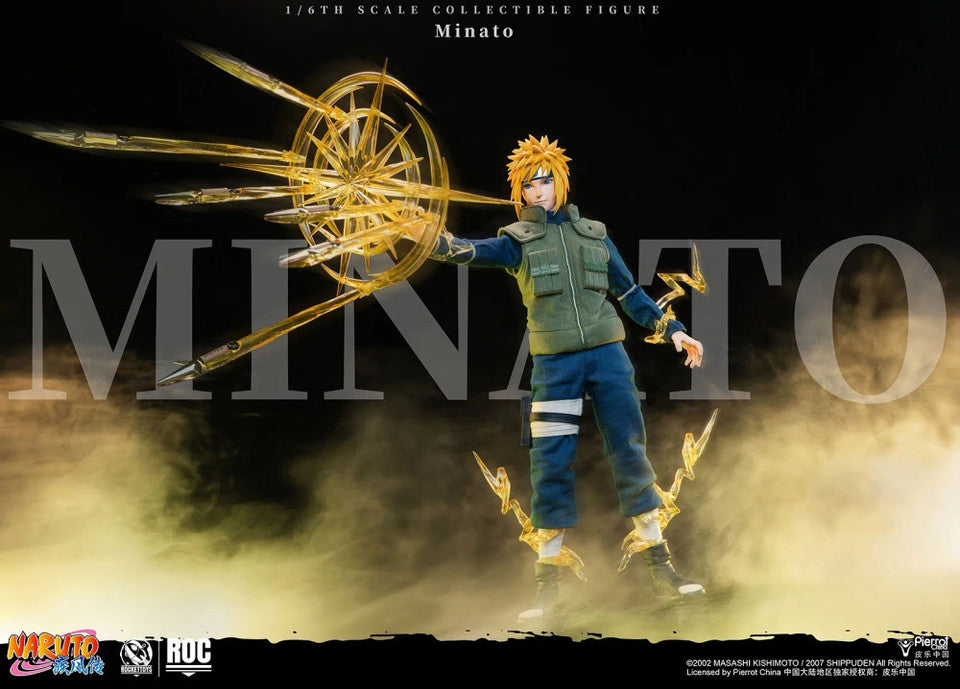 PRE ORDER – ROCKETTOYS ROC-016 1/6 OFFICIALLY LICENSED CHINESE VERSION: NARUTO SHIPPUDEN - MINATO NAMIKAZE [YELLOW FLASH VER.]