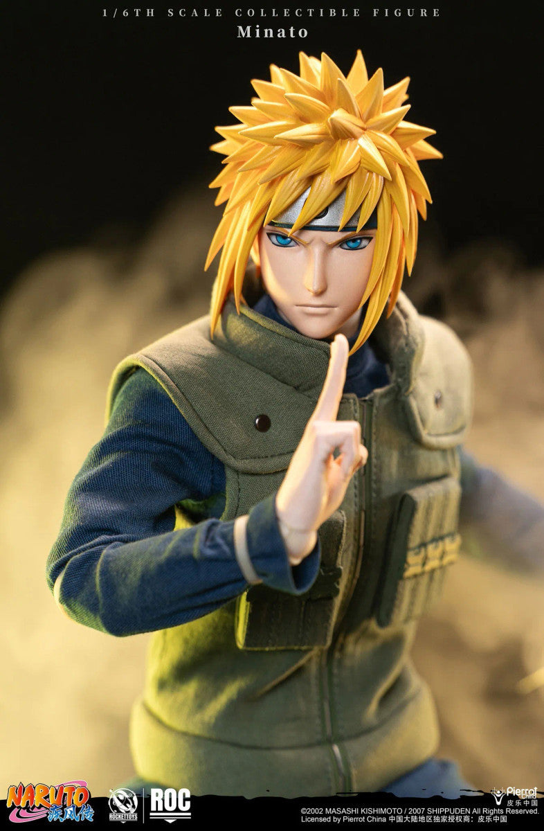 PRE ORDER – ROCKETTOYS ROC-016 1/6 OFFICIALLY LICENSED CHINESE VERSION: NARUTO SHIPPUDEN - MINATO NAMIKAZE [YELLOW FLASH VER.]