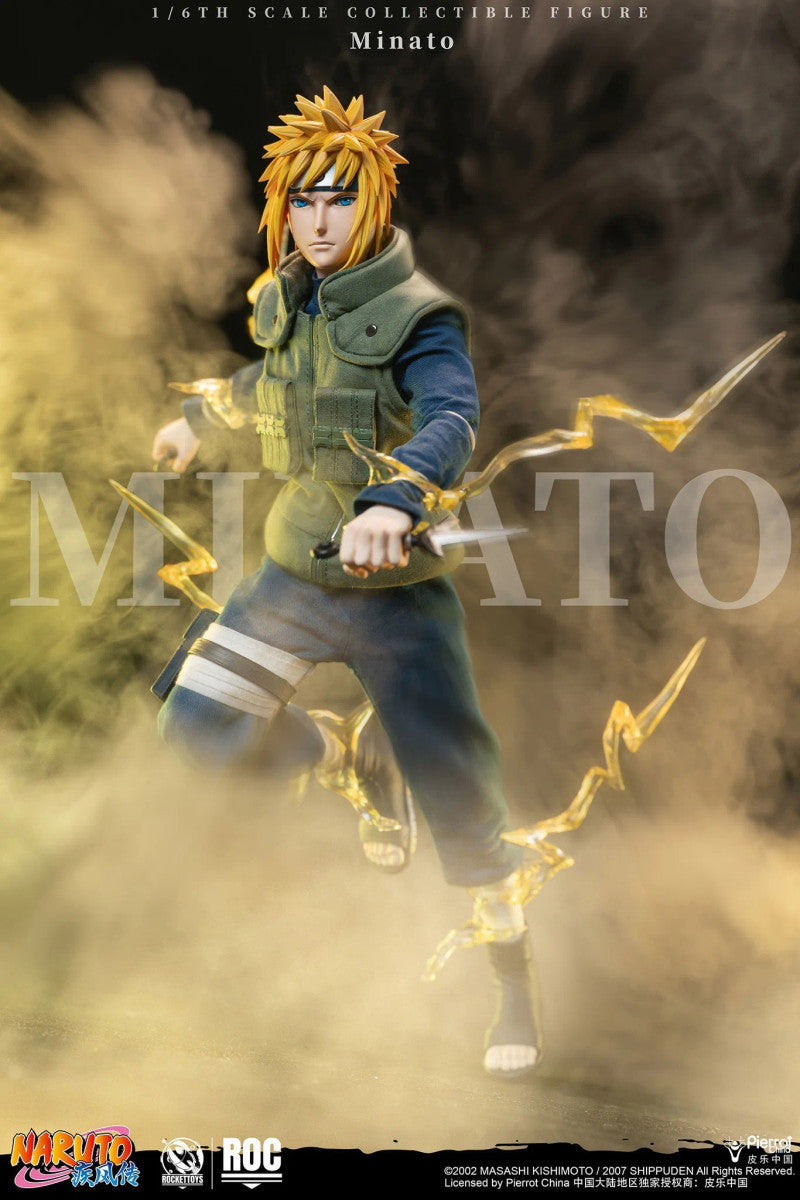 PRE ORDER – ROCKETTOYS ROC-016 1/6 OFFICIALLY LICENSED CHINESE VERSION: NARUTO SHIPPUDEN - MINATO NAMIKAZE [YELLOW FLASH VER.]