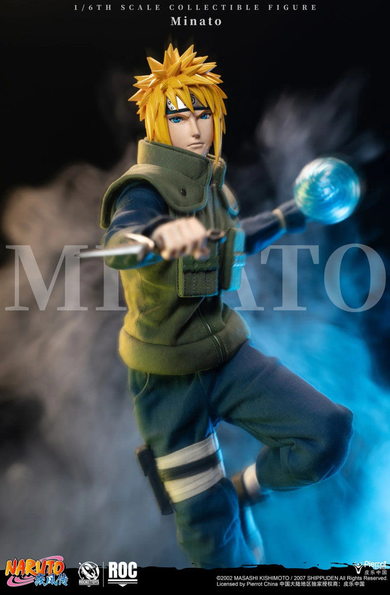 PRE ORDER – ROCKETTOYS ROC-016 1/6 OFFICIALLY LICENSED CHINESE VERSION: NARUTO SHIPPUDEN - MINATO NAMIKAZE [YELLOW FLASH VER.]