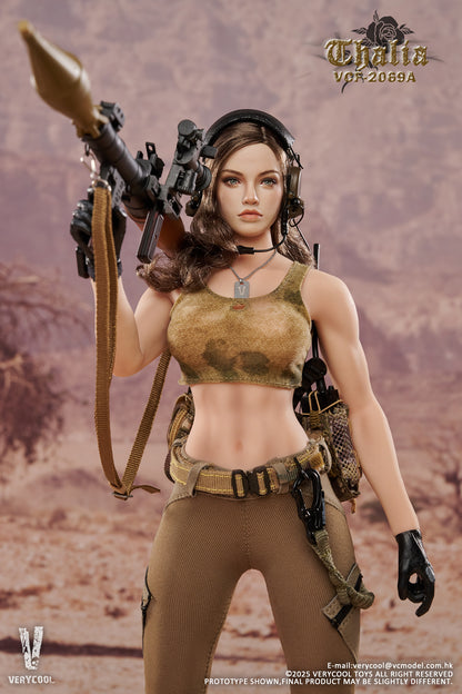 PRE ORDER – 1/6 DESERT FEMALE SOLDIER THALIA ACTION FIGURE BROWN HAIR VER