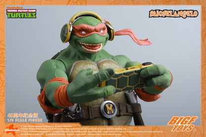 PRE ORDER – 1/6 TMNT MICHELANGELO 40TH ANNIVERSARY ACTION FIGURE BIGF-004