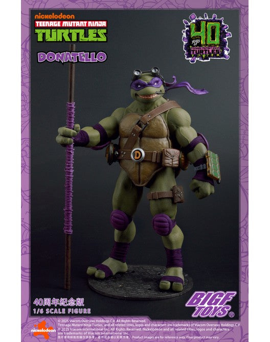 PRE ORDER – 1/6 TMNT DONATELLO 40TH ANNIVERSARY EDITION ACTION FIGURE BIGF-003