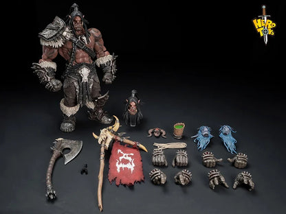 PRE ORDER – 1/10 WORLD OF WARCRAFT - TRIBAL BATTLE SONG - WAR CHIEF - GROMMASH HELLSCREAM ACTION FIGURE