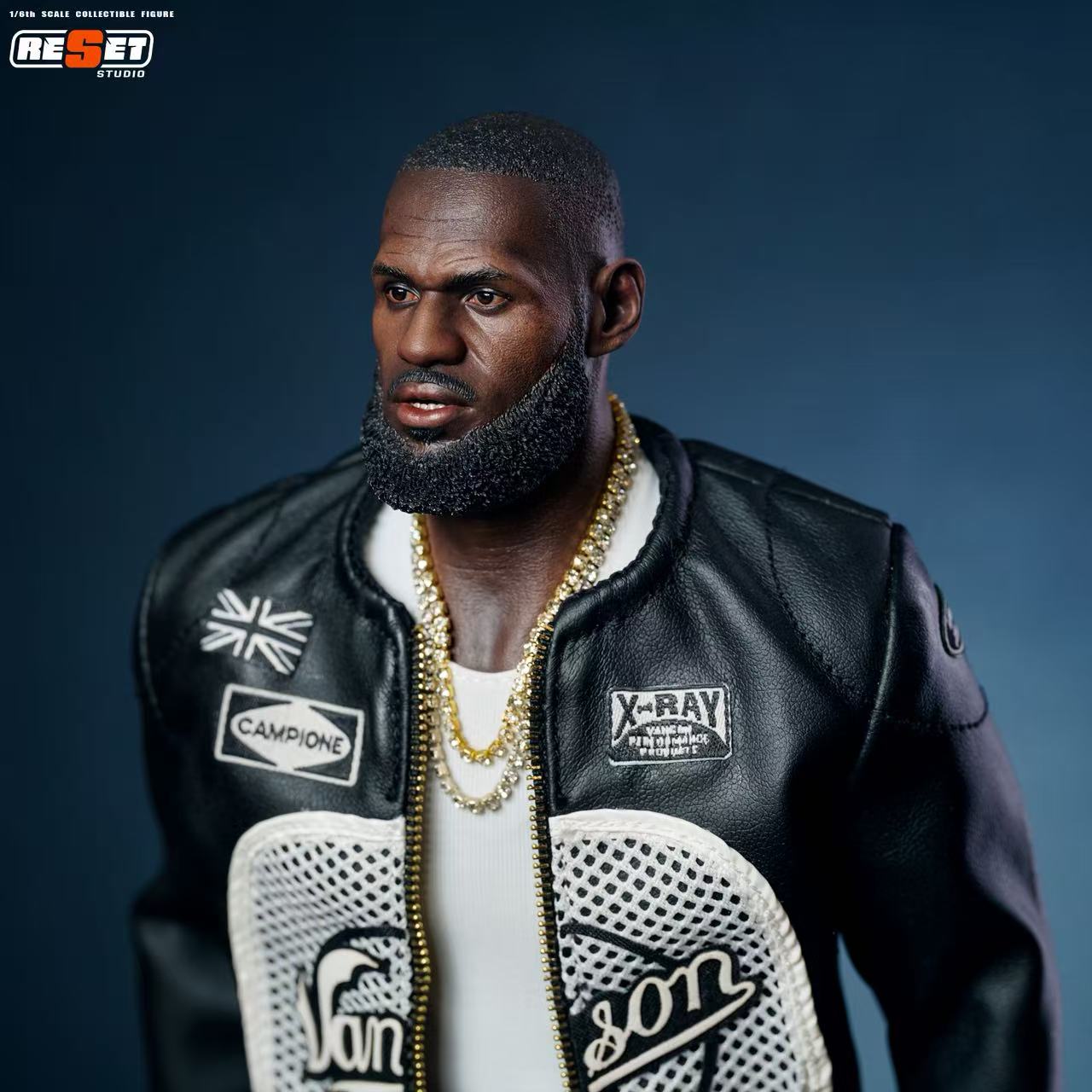 PRE ORDER – RESET STUDIO RS-0008 1/6 40,000 POINTS LEATHER JACKET - LEBRON JAMES (LIMITED EDITION OF 100 PIECES)