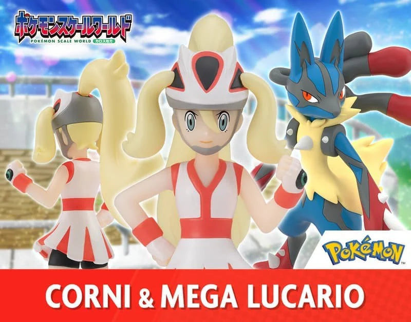 PRE ORDER – POKÉMON SCALE WORLD KALOS REGION KORRINA & MEGA LUCARIO